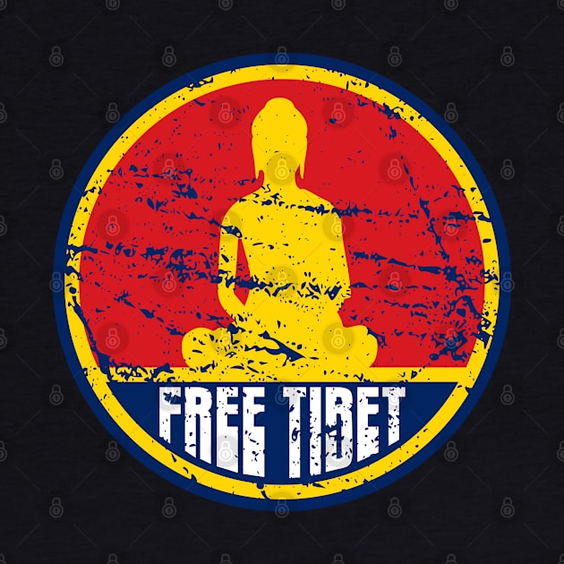 Free Tibet Buddha in Mediation by RadStar